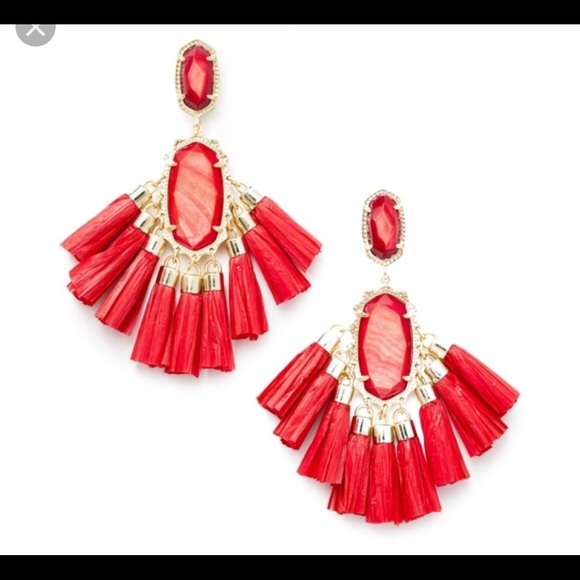 Kendra Scott Kristen Red Mother of Pearl - Picture 1 of 2